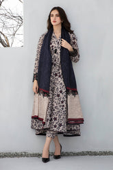 BAROQUE - 3PC KHADDAR PRINTED SHIRT WITH KHADDAR PRINTED DUAPTTA AND TROUSER - HZG1375